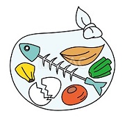 生ごみを放置せず、収集日の朝に出しましょう！