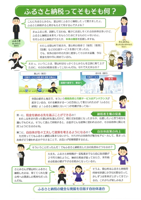 ふるさと納税制度についての説明